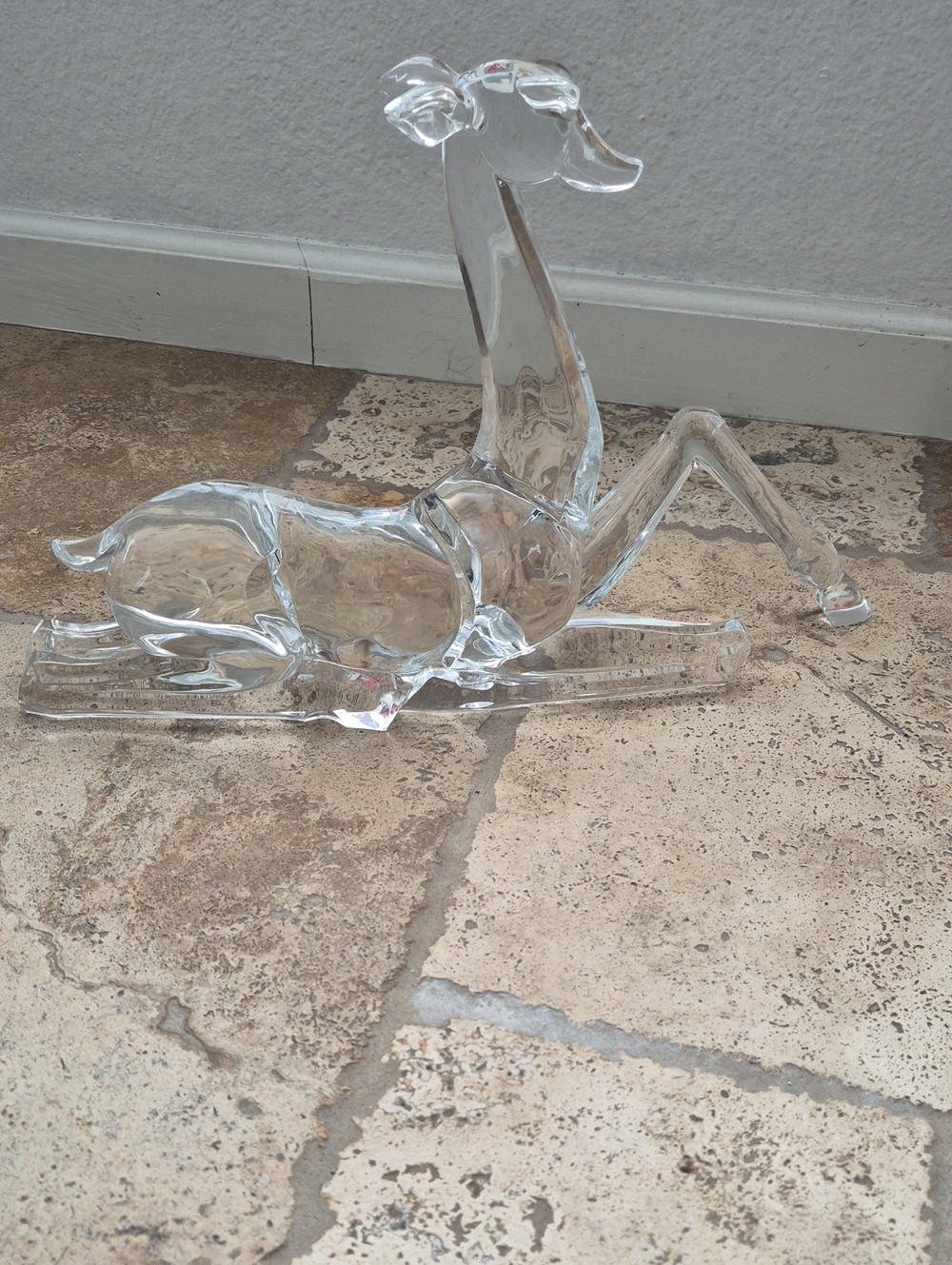 Italian Artist Acrylic Deer Sculpture